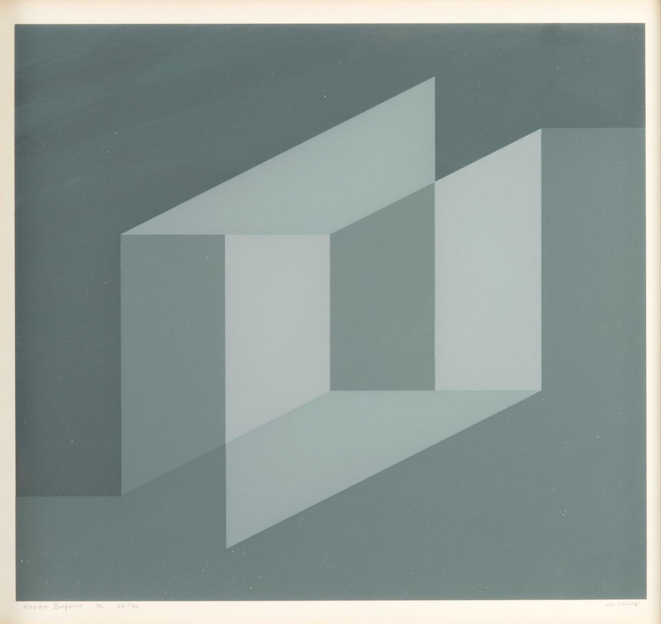 Josef Albers (American, 1888-1976); Never Before a; (1 of 4)