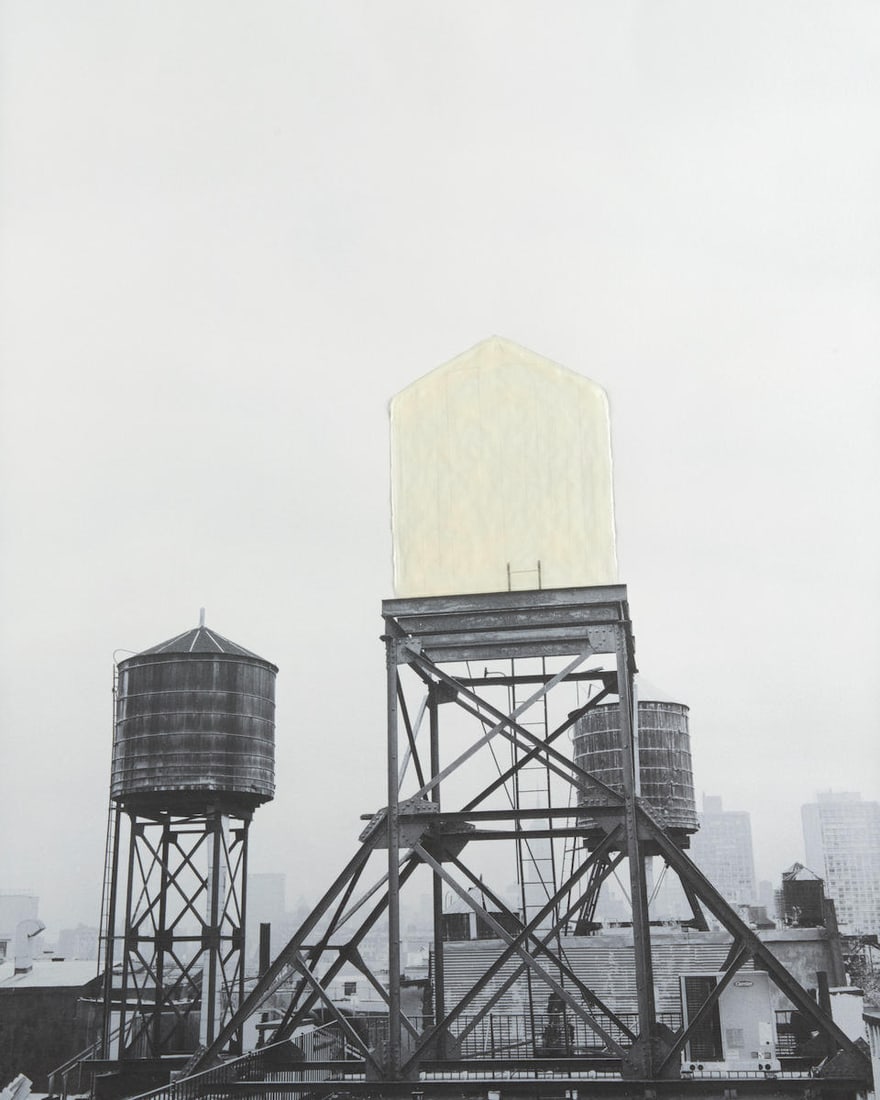 Rachel Whiteread (British, born 1963); Water Tower Project;: Rachel Whiteread (British, born 1963) Water Tower Project, 1998 Screenprint with applied acrylic resin and graphite; numbered, titled, and signed '14/20...R.Whiteread' in pencil along the lower margin