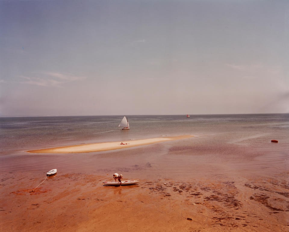 Joel Meyerowitz (born 1938); Bay/Sky, Provincetown;: Joel Meyerowitz (born 1938) Bay/Sky, Provincetown, 1979 Chromogenic print; signed and numbered 'Joel Meyerowitz 79...45/75' in ink on the verso; matted. 7 5/8 x 9 5/8 in. (19.4 x 24.5 cm) sheet 8 x 10
