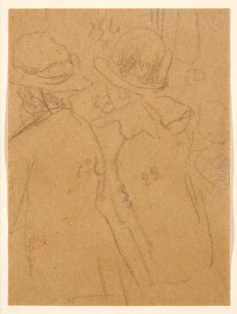 GWEN JOHN (British, 1876-1939) Two Women in Hats (1 of 3)