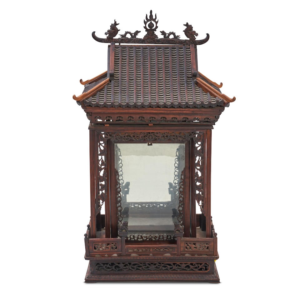 CHINESE HARDWOOD ALTAR CABINET (1 of 1)