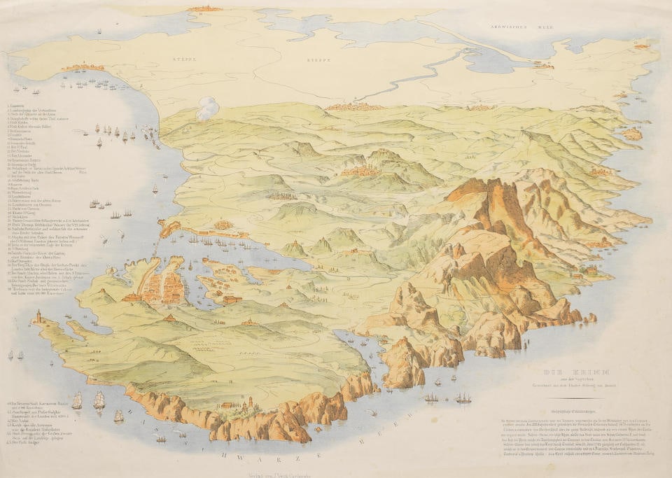 Nine views of Ukraine, Russia and neighbouring lands: Alex Kaiser, tinted lithograph after Whitt... (1 of 9)