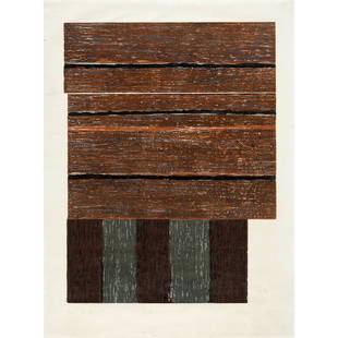 Sean Scully (born 1946); Standing 2;: Sean Scully (born 1946) Standing 2, 1986 Woodcut in colors on Okawara paper, signed in pencil, titled, dated and numbered AP 9/10 (an artist's proof, aside from the edition of 35), published by Diane