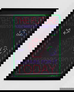 PATRICK MARTINEZ (B. 1980) Psychic Friends (Malcolm X) Lenticular, 2023 (This work is number one...: PATRICK MARTINEZ (B. 1980) Psychic Friends (Malcolm X) Lenticular, 2023 signed (lower right); numbered (lower left) Lenticular digital print on PETG plastic 24 x 19 in. 61 x 48.3 cm. This work is numb