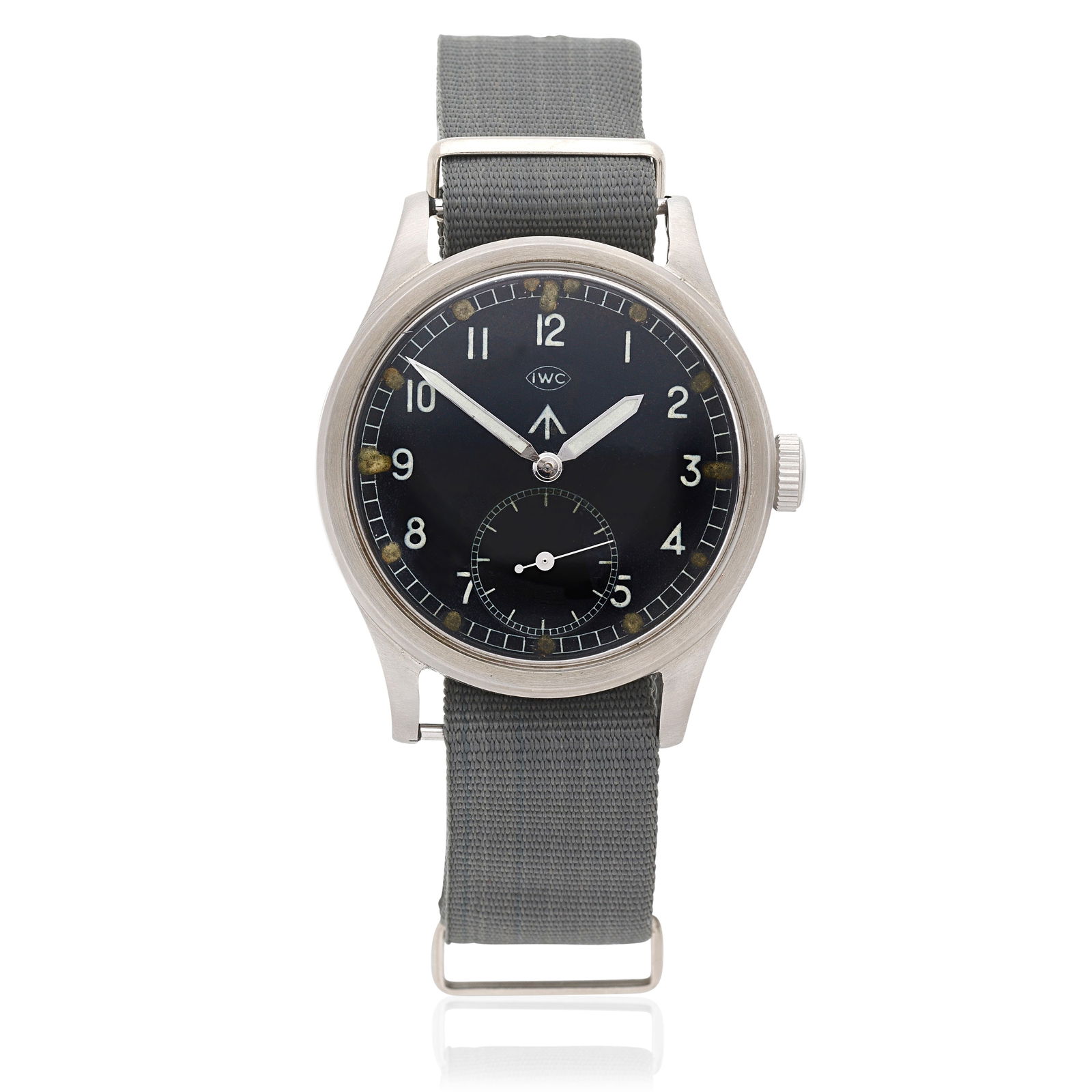 IWC. A stainless steel manual wind military issue wristwatch  'Dirty Dozen', Circa 1940 (1 of 1)