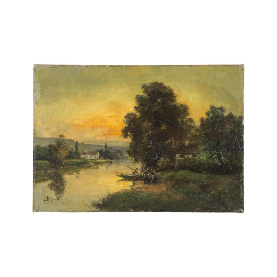 Léon-Victor Dupré (French, Limoges 1816-1879 Paris). Paysage au crépuscule (1 of 2)