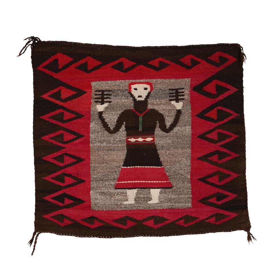 A small Yeibichai saddle blanket 28 x 30 in. (1 of 1)