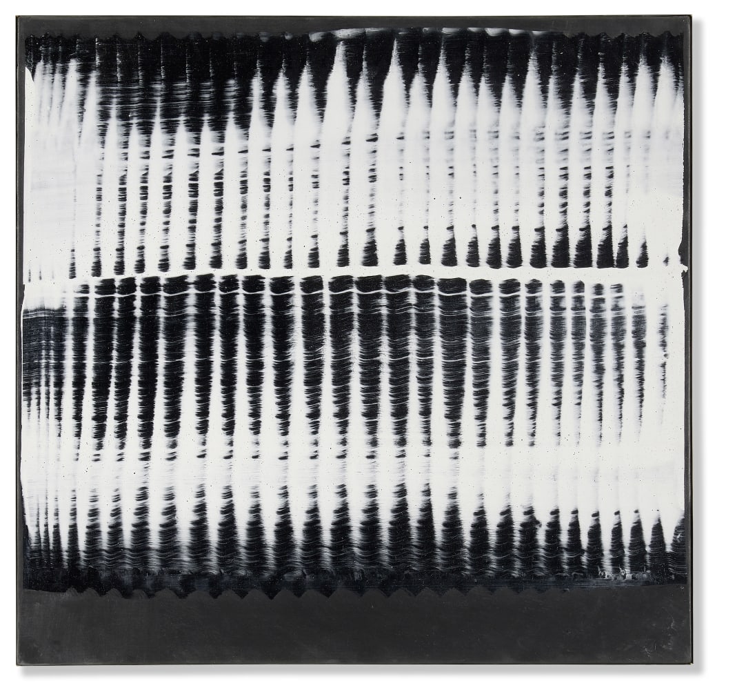 HEINZ MACK (N. 1931) Dynamic structure 1959-1960: HEINZ MACK (N. 1931) Dynamic structure 1959-1960 signé et daté 59/60 au revers huile et résine synthétique sur toile signed and dated 59/60 on the reverse oil and syn