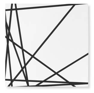 FRANCOIS MORELLET (1926-2016) Dix lignes au hasard 1975: FRANCOIS MORELLET (1926-2016)Dix lignes au hasard 1975 signé, titré, daté 1975 et inscrit 10 exemplaires, exemplaire n°8 sur le châssisacrylique sur toilesigned, titled,