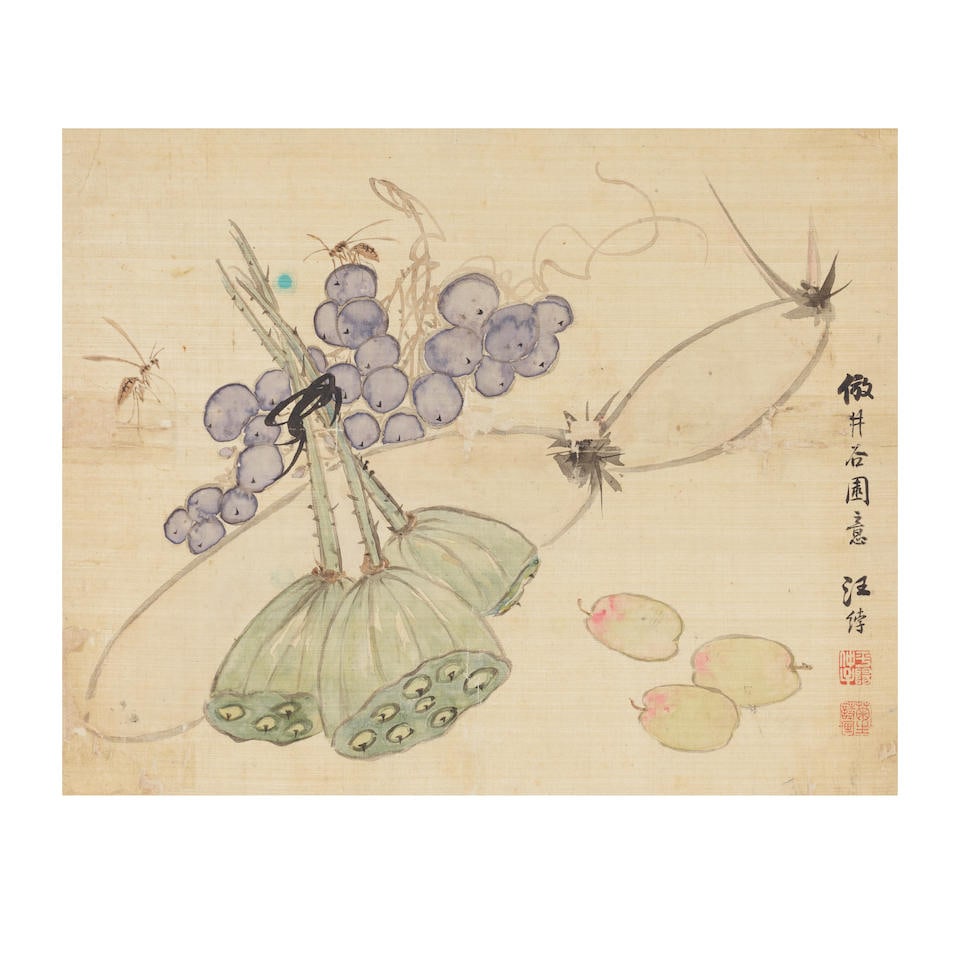 WANG FU (WANG JUSHENG, 20TH CENTURY)  Insects, Animal and Plants, 1923 (3) (1 of 3)
