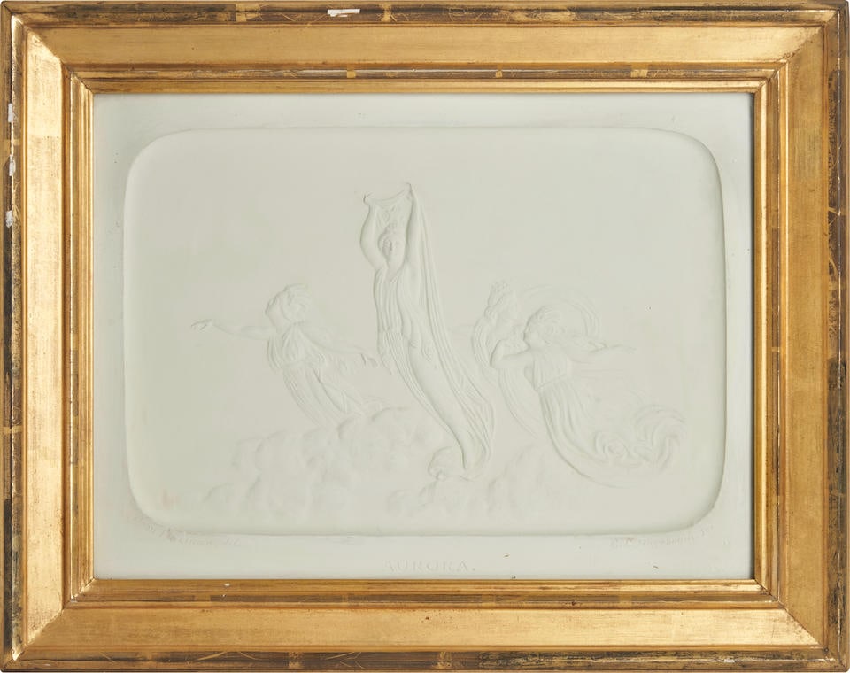 White Porcelain Aurora Plaque, U.S., late 19th century, (1 of 1)
