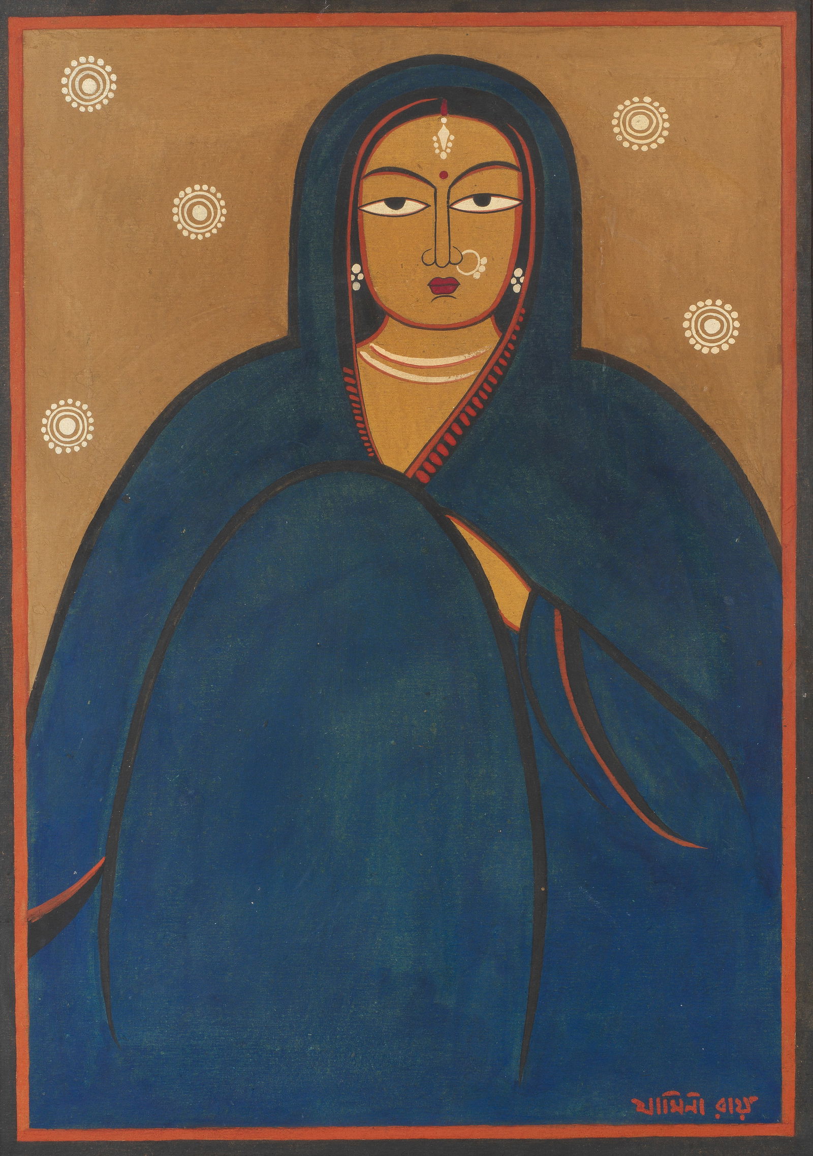 Jamini Roy (1887-1972) Untitled (Woman) (1 of 1)
