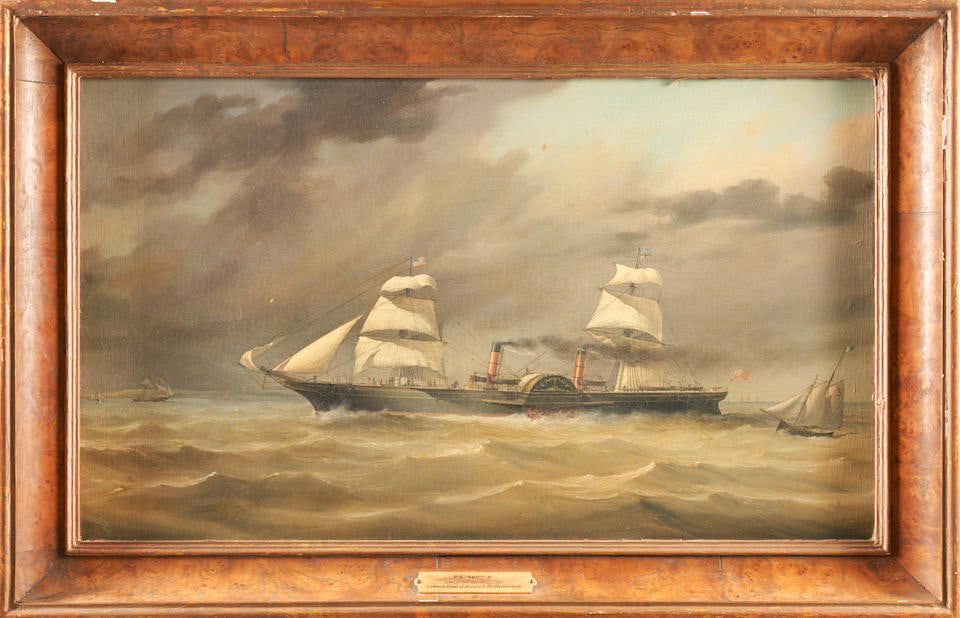 LEONARD JOHN PEARCE (British, born 1932) P.S. Scotia, 1981 sight, 26 3/4 x 15 1/2 in.; frame, 31... (1 of 4)