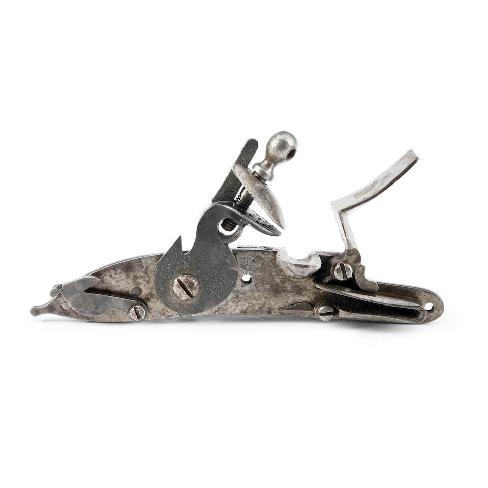 English Back Catch or Dog Lock Musket Lock, (1 of 2)