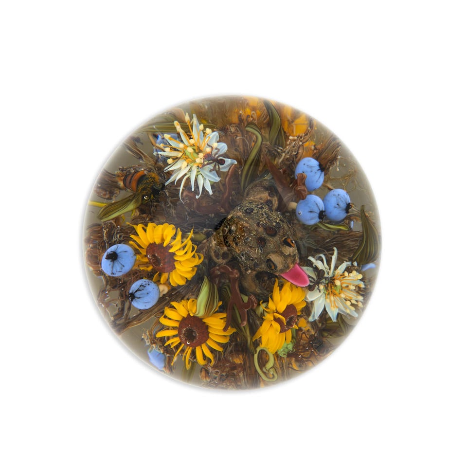 PAUL J. STANKARD (B. 1943) AND RICK AYOTTE (B. 1944) 'FERTILE NECTAR' PAPERWEIGHT, United States... (1 of 3)