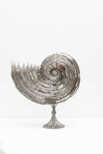 WIM DELVOYE (born 1965) Nautilus: WIM DELVOYE (born 1965) Nautilus 2013 Acier inoxydable découpé au laser Pièce Unique Lasergesneden roestvrij staal Uniek stuk Laser-cut stainless steel Unique piece