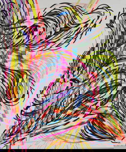 JEAN-LUC MOERMAN (born 1967) Sans titre: JEAN-LUC MOERMAN (born 1967) Sans titre 2017 Monogrammé et daté en bas à gauche Contresigné au dos Peinture carrosserie sur aluminium Gemonogrammeerd en gedateerd linksonder Getek