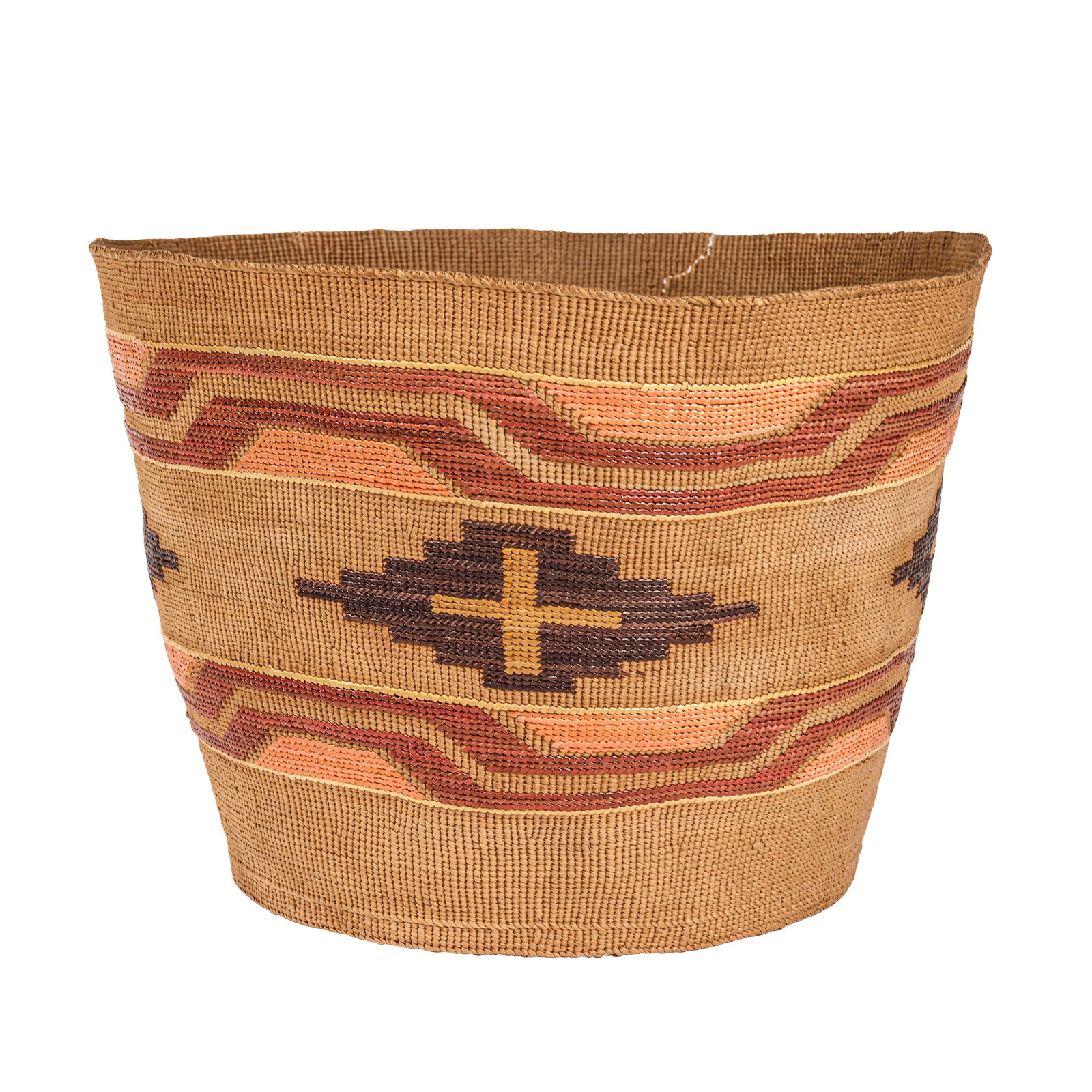A Tlingit polychrome basket (1 of 1)