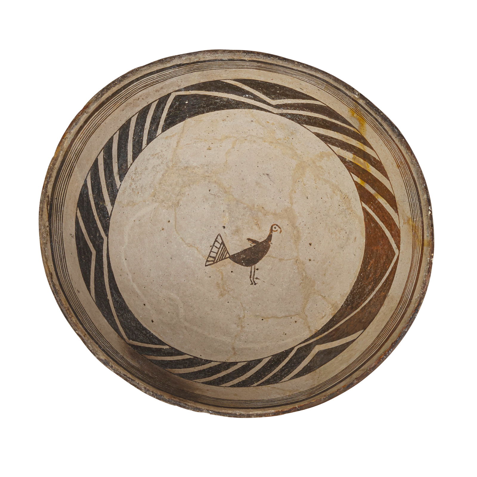 A Mimbres black-on white pictorial bowl (1 of 3)