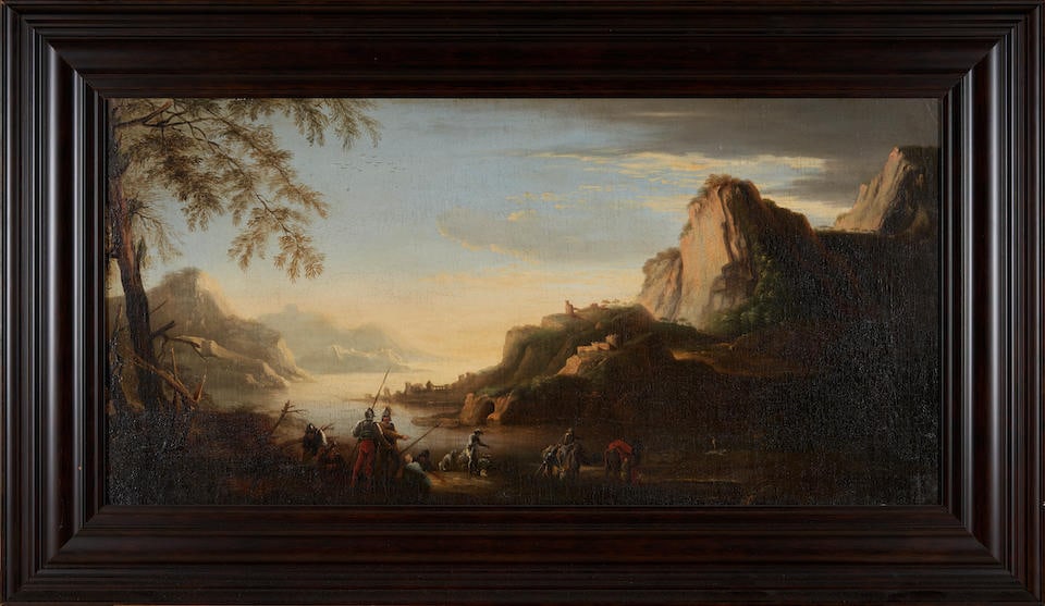 Continental School (19th century) Soldiers Stopping at a River framed 64.0 x 110.5 x 6.0 cm (25 ...: Continental School (19th century) Soldiers Stopping at a River unsigned oil on canvas 45.0 x 91.5 cm (17 11/16 x 36 in). framed 64.0 x 110.5 x 6.0 cm (25 3/16 x 43 1/2 x 2 7/16 in). For further infor