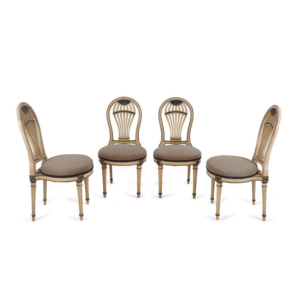 Four Louis XVI-style Fauteuils, 20th century, (1 of 1)