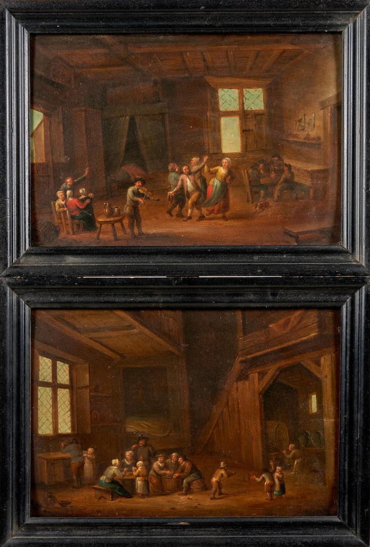 Follower of David Teniers the Younger (Flemish, 1610-1690), 18th/19th century A Pair of Interior... (1 of 4)