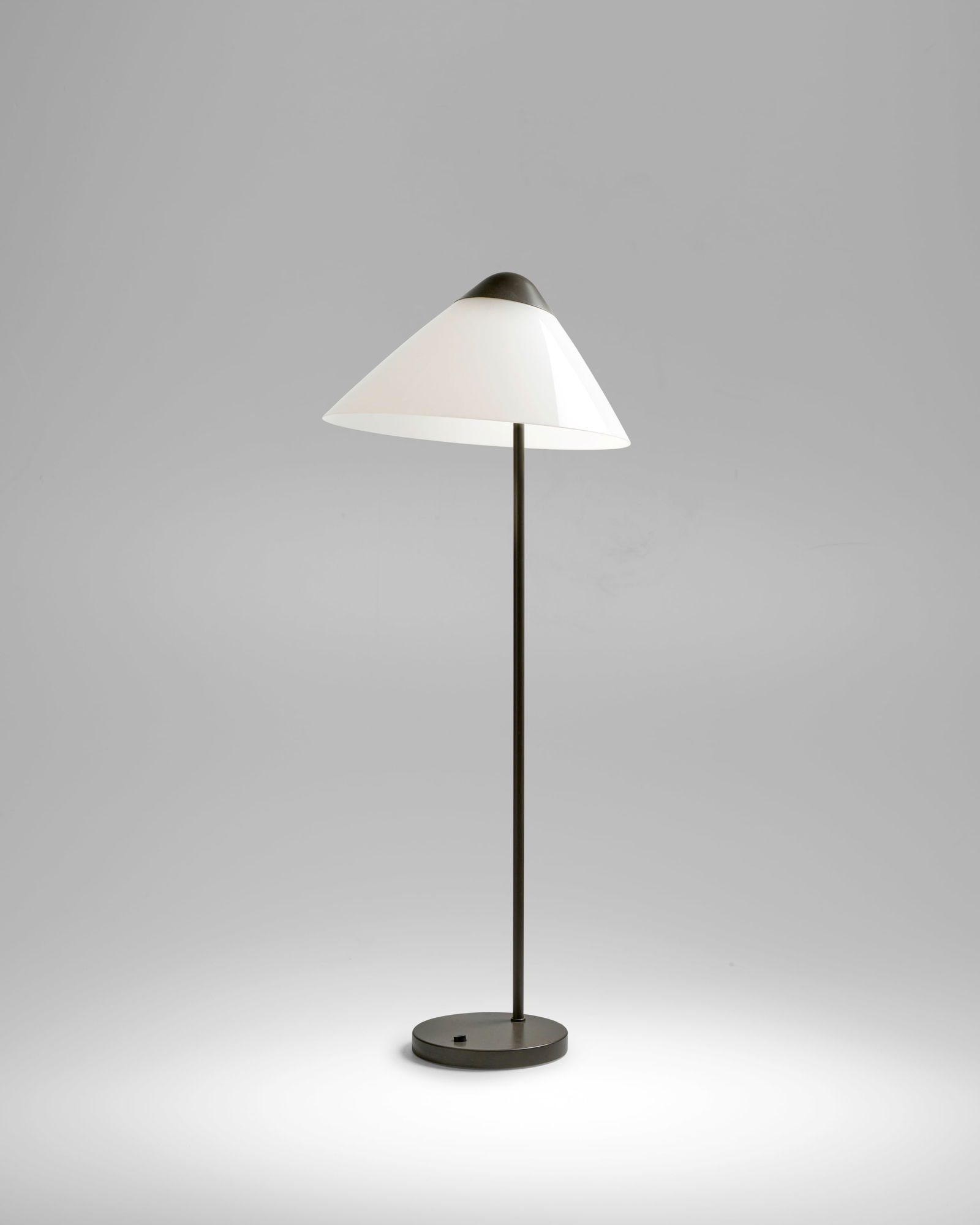 HANS WEGNER (1914-2007)  'Opala' Floor Lampcirca 1975for Louis Poulsen, grey enameled steel, pla... (1 of 1)
