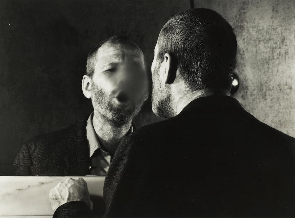 Dieter Appelt (born 1935); Der Fleck auf dem Speigel den der Atembauch Schafft; (1 of 2)