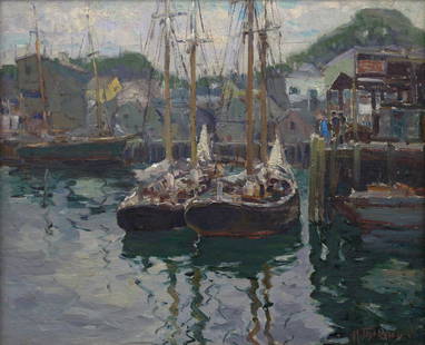 Anthony Thieme (1888-1954) Winter, Provincetown 20 1/4 x 24 1/4 in. (51.4 x 61.6 cm.): Anthony Thieme (1888-1954) Winter, Provincetown signed 'A. Thieme.' (lower right) oil on canvas 20 1/4 x 24 1/4 in. (51.4 x 61.6 cm.) Footnotes: Provenance The Closson Art Galleries, Cincinnati. For f