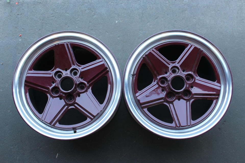 2 NOS Maroon, AMG Penta Star V2 wheels for Mercedes-Benz, 7.5J x 16 (7400092) 18 inches in diame... (1 of 2)