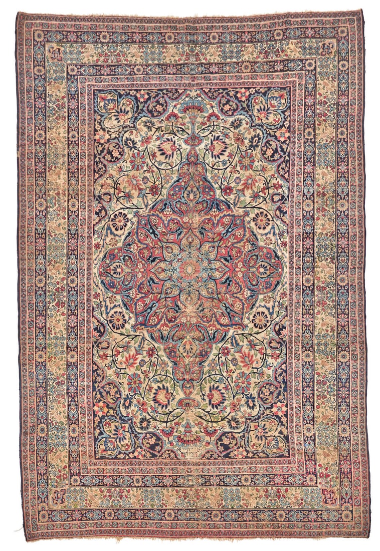 Lavar Kerman Carpet Iran 9 ft. 2 in. x 14 ft. (1 of 3)