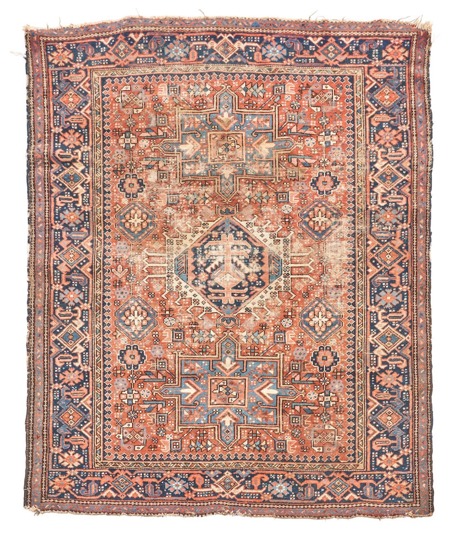Karadja Rug Iran 4 ft. 8 in. x 6 ft.: Karadja Rug Iran c. first half 20th century 4 ft. 8 in. x 6 ft. For further information on this lot please visit Bonhams.com For further information about this lot please