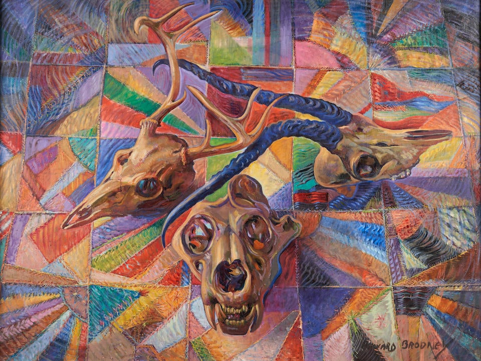 EDWARD BRODNEY (AMERICAN, 1910-2002) HOMAGE TO O'KEEFE (1 of 2)