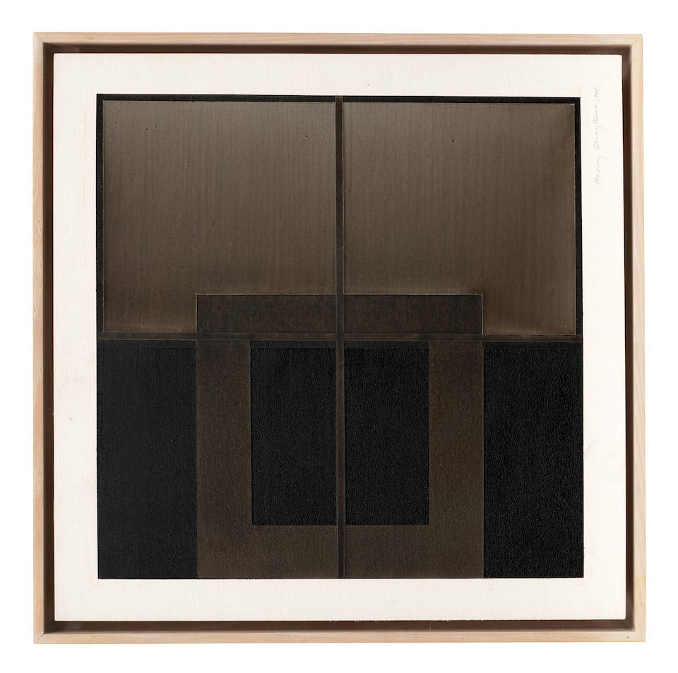 HARVEY QUAYTMAN (1937-2002) Untitled 1995: HARVEY QUAYTMAN (1937-2002) Untitled 1995 signed and dated 1995 mixed media on paper laid to aluminum 20 by 19 7/8 in. 50.8 by 50. cm. For further information on this lot please visit Bonhams.com For