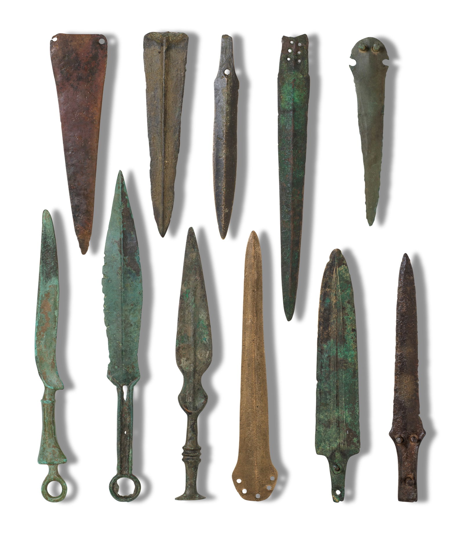 Eleven European bronze daggers and blades  11 (1 of 1)