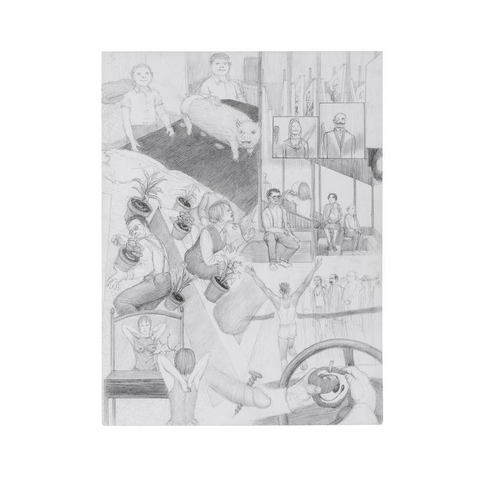 JIM SHAW (N. 1952) Sans titre  1996 (1 of 2)