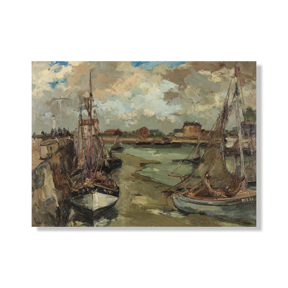 FERNAND HERBO (1905-1995) Voiliers: FERNAND HERBO (1905-1995) Voiliers signé 'Herbo' (en bas à gauche) huile sur toile signed 'Herbo' (lower left) oil on canvas 62.5 x 81.5 cm. 24 5/8 x 32 1/16 in. Footnotes: Nous remercions M