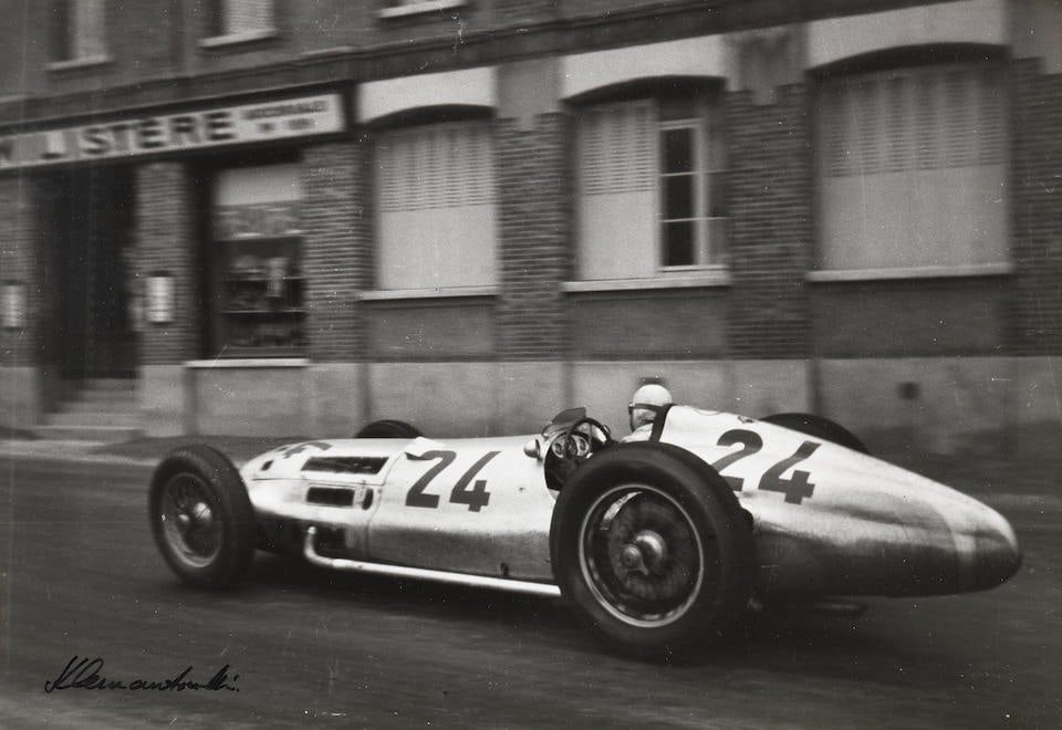 Rudolf Caracciola - Mercedes Benz, monochrome photograph by Louis Klemantaski, (1 of 1)