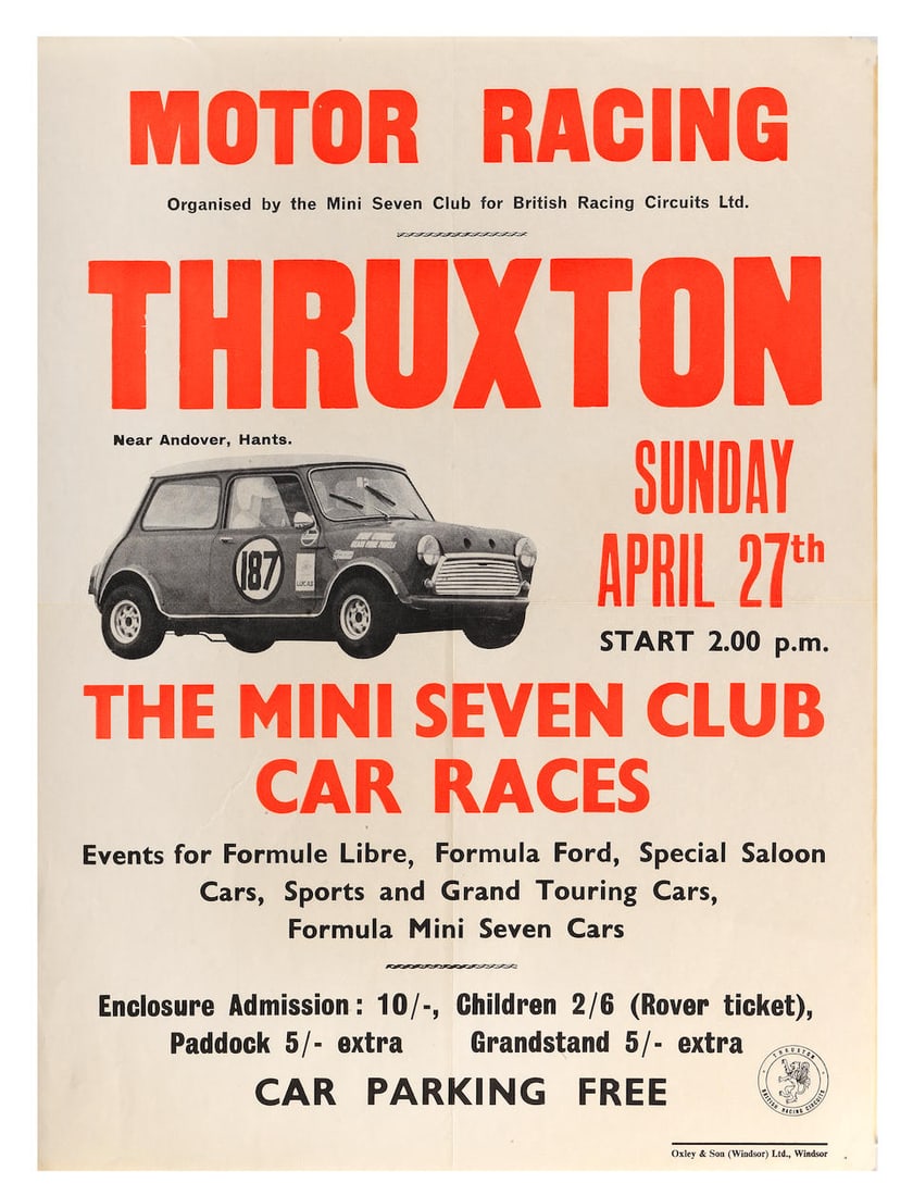 Five assorted Thruxton race posters,   ((5)) (1 of 3)