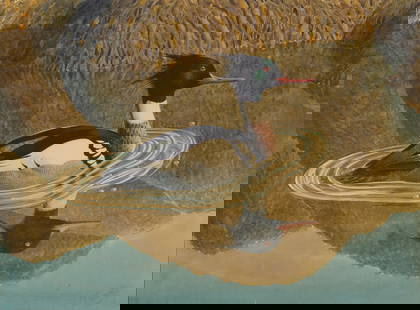 Charles Frederick Tunnicliffe O.B.E., R.A. (British, 1901-1979) Merganser Up: Charles Frederick Tunnicliffe O.B.E., R.A. (British, 1901-1979) Merganser Up signed 'C.F. Tunnicliffe' (lower right) watercolour, pencil and gouache on paper 40.5 x 54.5cm (15 15/16 x 21 7/16in). Fo