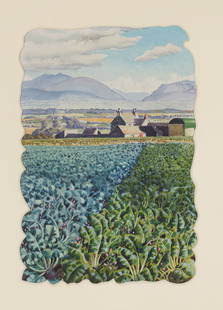 Charles Frederick Tunnicliffe O.B.E., R.A. (British, 1901-1979) Swedes and Mangolds, Anglesey: Charles Frederick Tunnicliffe O.B.E., R.A. (British, 1901-1979) Swedes and Mangolds, Anglesey watercolour, pencil and gouache on paper, laid on thick card 24 x 16cm (9 7/16 x 6 5/16in). Footnotes: