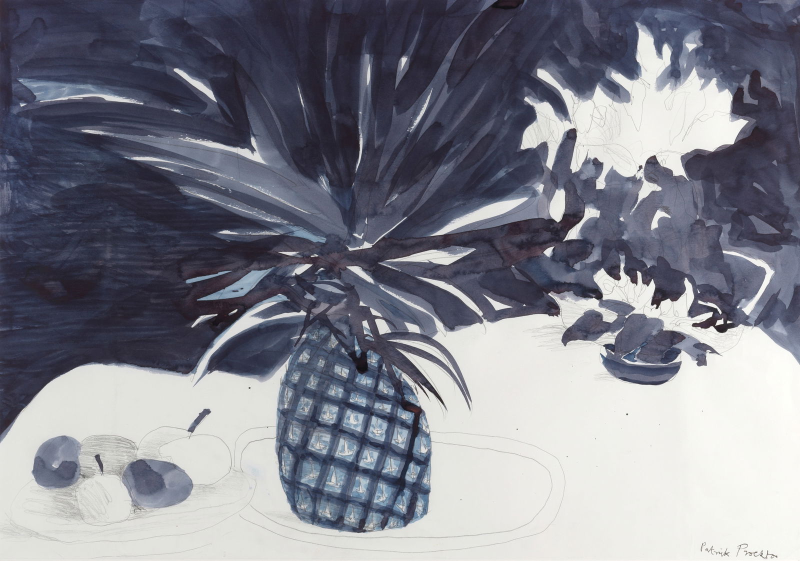 Patrick Procktor, R.A., R.W.S. (British, 1936-2003) Still Life with Pineapple (1 of 1)