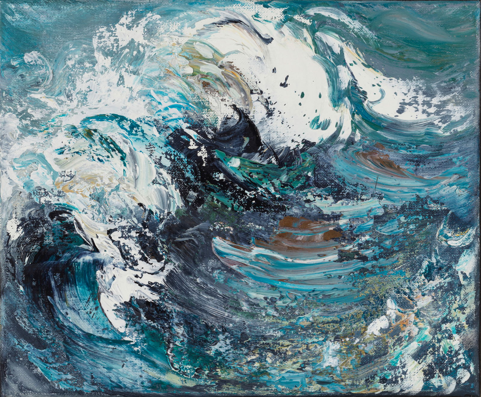 Maggi Hambling (British, born 1945) Wave: Maggi Hambling (British, born 1945) Wave signed and dated 'HAMBLING/2008' (on canvas verso) oil on canvas 25 x 30.5cm (9 13/16 x 12in). Footnotes: Provenance The Artist, from whom