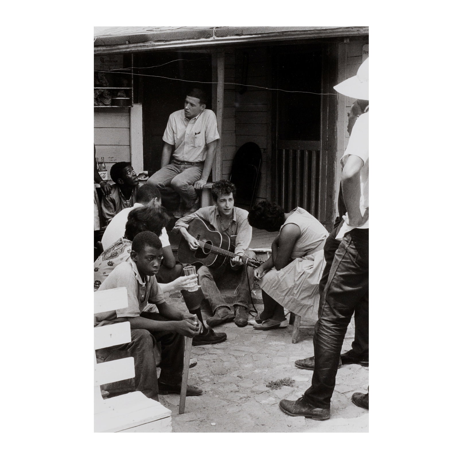 DANNY LYON (born 1942) Bob Dylan Behind the SNCC Office, Mississippi1964, printed 1997gelatin si... (1 of 1)