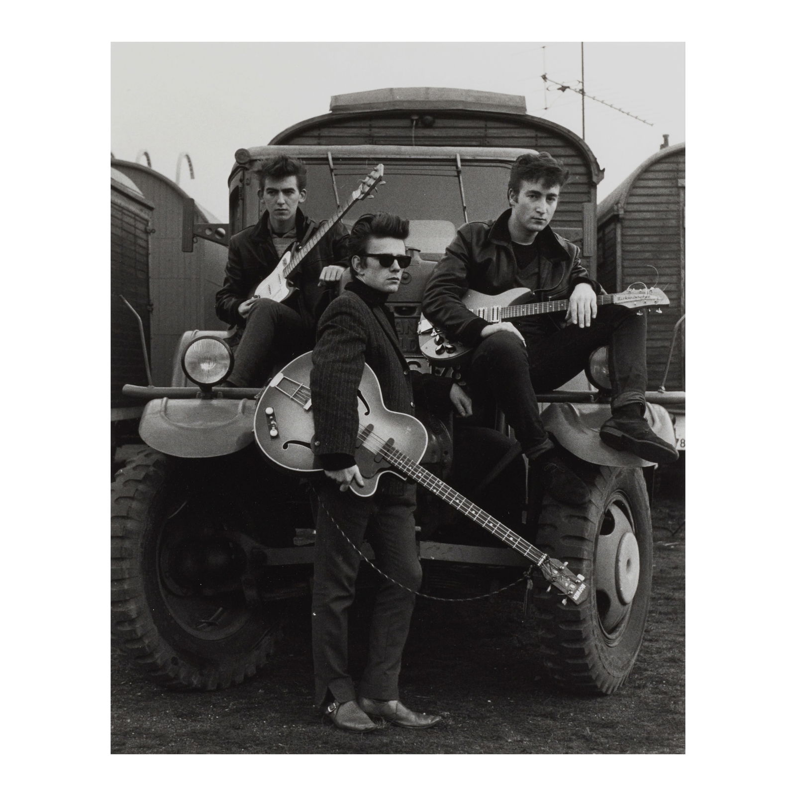 ASTRID KIRCHHERR (1938-2020) 'Hugo Hasse' Truck (The Beatles)1961gelatin silver print, signed 'A...: ASTRID KIRCHHERR (1938-2020) 'Hugo Hasse' Truck (The Beatles) 1961 gelatin silver print, signed 'Astrid Kirchherr' verso image/sheet: 12 x 9 1/2in (30.4 x 24.1cm) Footnotes: Provenance Peter Fetterman