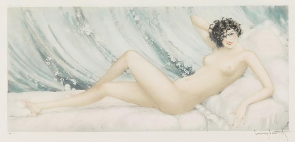 Louis Icart (1888-1950); Réveil (Pink Slippers); (1 of 1)