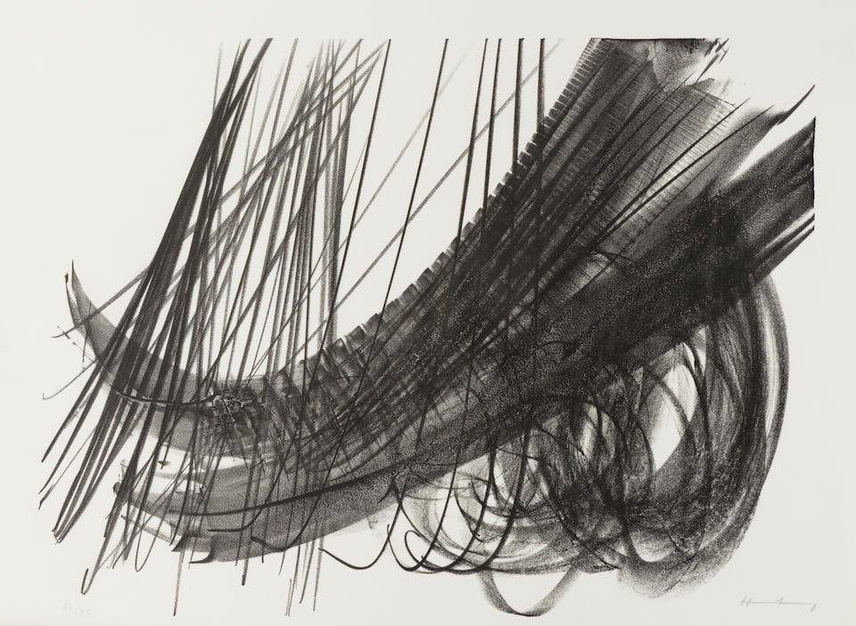 Hans Hartung (1904-1989); L 1973-1; L 1973-2 (2 works); (1 of 2)