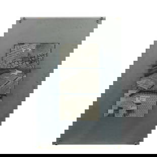 Reinhard Mucha (born 1950); Documenta X Edition;: Reinhard Mucha (born 1950) Documenta X Edition, 1997 Screenprint in color and duotone print with glass on aluminum, a proof (aside from the edition of 65), published by Edition Schellmann, Munich/New