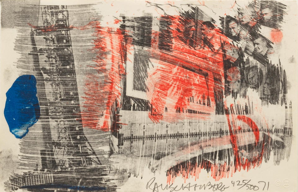 Robert Rauschenberg (1925-2008); Sub-Total, from Stoned Moon Series; (1 of 1)