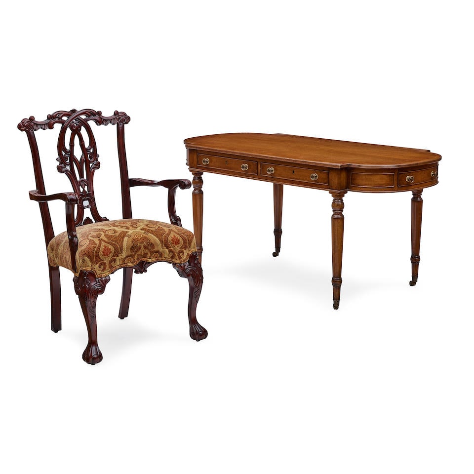A REGENCY STYLE MAHOGANY LIBRARY TABLEKittenger (1 of 2)